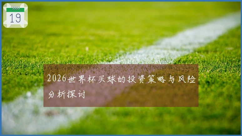2026世界杯买球的投资策略与风险分析探讨